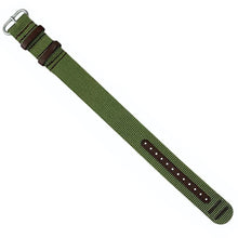 Load image into Gallery viewer, Bertucci #283 - Forest HYBRID WEBBING + LEATHER, 7/8" - 22 mm size for A-2, A-3, A-6, B-1, D-3 Cases