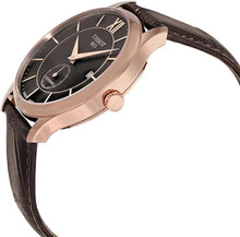 Load image into Gallery viewer, Tissot Mens Tradition Automatic Small Second 316L Stainless Steel case with Rose Gold PVD Coating Automatic Watch, Brown, Leather
