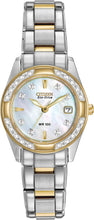 Load image into Gallery viewer, Citizen Women's Eco-Drive Dress Classic Diamond Watch in Two-tone Stainless Steel, Mother of Pearl Dial (EW1824-57D)