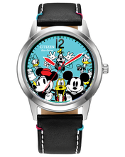 Load image into Gallery viewer, Disney x Citizen Sensational Six Blue Dial Leather Strap AW1235-06W