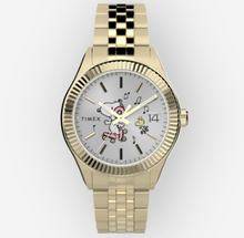 Load image into Gallery viewer, Timex Legacy x Peanuts Roller Skating 34mm Stainless Steel Bracelet Watch