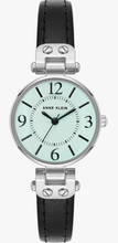 Load image into Gallery viewer, Anne Klein 10/9443AQBK Women's Leather Strap Watch