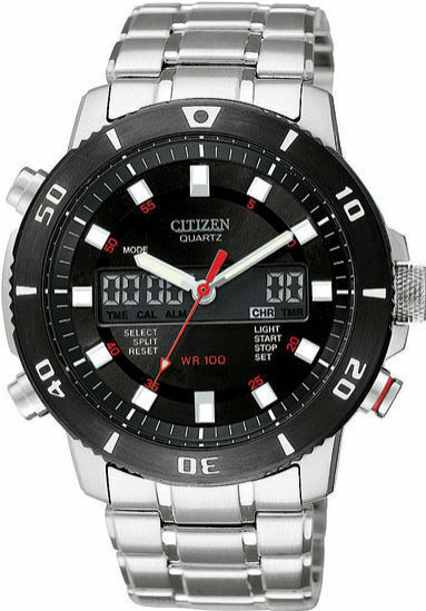 Citizen Men's JT3034-57E Eco-Drive Chronograph Stainless Steel Watch