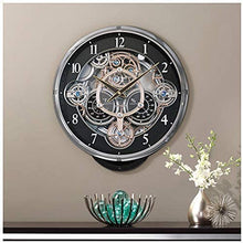 Load image into Gallery viewer, Rhythm Clocks &quot;Gadget&quot; Magic Motion Clock, Black
