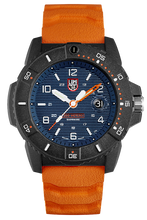 Load image into Gallery viewer, Luminox XS.3603 Navy Seal Mens Watch 45mm Blue Display Orange Band 3600 Series 200 Meter Water Resistant Hardened Mineral Glass Light Weight Carbon Case