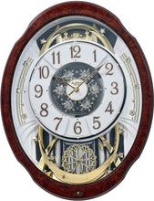 Load image into Gallery viewer, Rhythm Clocks "Woodgrain Marvelous" Magic Motion Clock