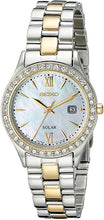 Load image into Gallery viewer, Seiko Women's SUT074 Dress Two-Tone Stainless Steel Swarovski Crystal-Accented Solar Watch