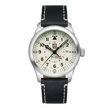 Load image into Gallery viewer, LUMINOX XA.9527 P-38 Lightning 9520 Series Beige Dial Black Leather Strap Pilot Watch 42mm