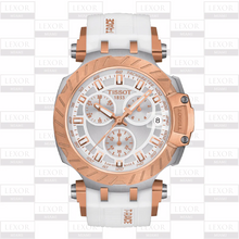 Load image into Gallery viewer, TISSOT T1154172701101 T-RACE CHRONOGRAPH WHITE SILICONE STRAP MEN WATCHES
