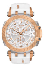 Load image into Gallery viewer, TISSOT T1154172701101 T-RACE CHRONOGRAPH WHITE SILICONE STRAP MEN WATCHES