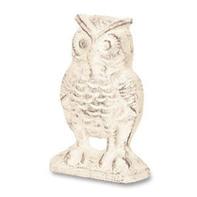 Load image into Gallery viewer, The Country House Collection Decorative Cream Iron Owl (4.5" x 6.25")