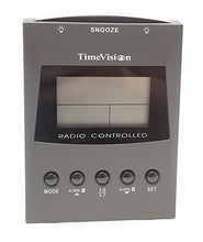 Load image into Gallery viewer, 4" TimeVision Radio Controlled Atomic Dual Alarm Clock with Temperature ATC-08