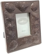 Load image into Gallery viewer, Russ Home 3.5" x 5" Wooden Metal Leaf Adorned Picture Frame