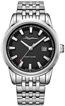 Load image into Gallery viewer, RHYTHM Watch Hengdong Light Series Business Casual Men's Watch Black Index Dial