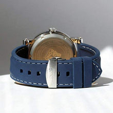 Load image into Gallery viewer, "The Waterman" Hawaiian Koa Wood Watch (47mm, Chrome & Silicone)