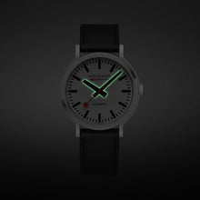 Load image into Gallery viewer, Mondaine Official Swiss Railways Watch Original Automatic Backlight 41 mm | Black MST.4161B.LB