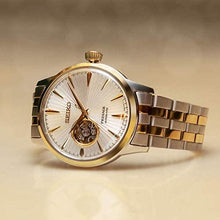 Load image into Gallery viewer, Seiko Men's Presage Automatic Cocktail Time White Dial Two-Tone Dress Watch - Model: SSA358