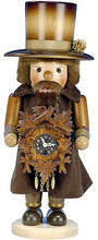 Load image into Gallery viewer, Christian Ulbricht 0-763 Nutcracker-CLOCKMAKER with Key Wound Clock, Multi