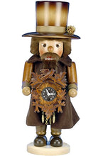 Load image into Gallery viewer, Christian Ulbricht 0-763 Nutcracker-CLOCKMAKER with Key Wound Clock, Multi