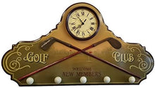 Load image into Gallery viewer, Bishop, Adams & Company Golf Clubhouse New Members Wall Clock, Hat and Coat Rack