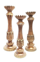 Load image into Gallery viewer, Russ Berrie and Co Bronze Patina Pillar Holder