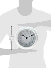 Load image into Gallery viewer, Bulova C4842 Versatile Stereo Bluetooth Wireless Speakers Indoor-Outdoor Lighted Dial Wall Clock, White