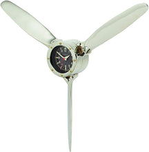 Load image into Gallery viewer, Pendulux, Propeller Wall Clock, Home Decoration, Aluminum 24 H x 24 W x 3.5 D inches