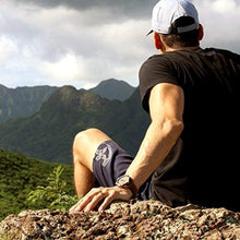 Load image into Gallery viewer, ''The Castaway'' Hawaiian Koa Wood Watch (47 mm Diameter, Copper and Leather Band)