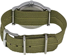 Load image into Gallery viewer, Timex Unisex T2N651 Weekender 38mm Olive Nylon Slip-Thru Strap Watch