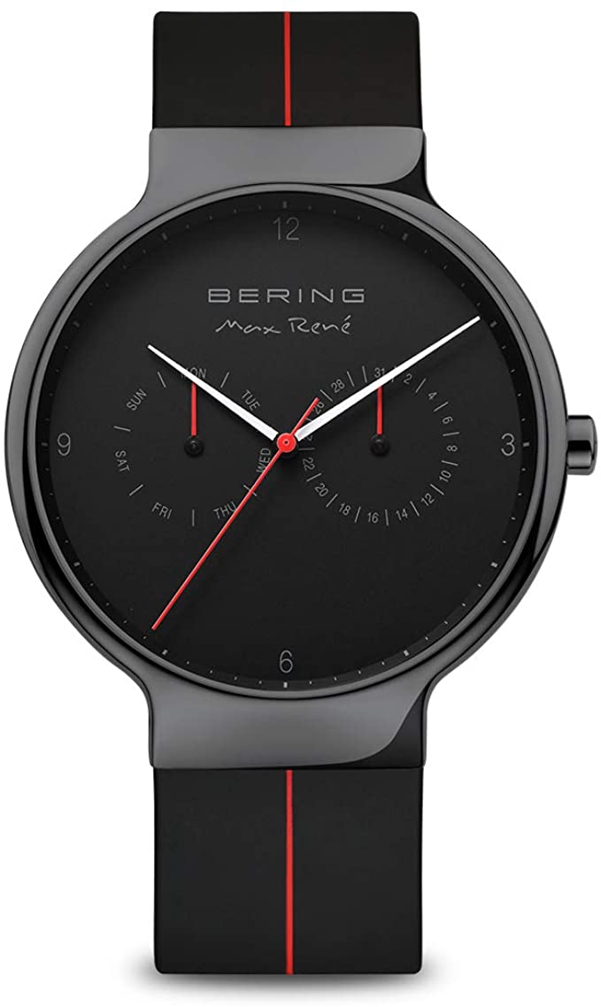 BERING Time | Men's Slim Watch 15542-423 | 42MM Case | Max René Collection | Silicone Strap | Scratch-Resistant Sapphire Glass | Minimalistic - Designed in Denmark