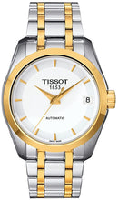 Load image into Gallery viewer, Tissot Women's Couturier 316L Stainless Steel case Swiss Automatic Watch Strap, Grey, 18 (Model: T0352072201100)