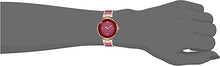 Load image into Gallery viewer, Anne Klein Women's AK/1980BYGB Diamond-Accented Gold-Tone and Burgundy Bangle Watch