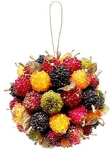 Load image into Gallery viewer, Plus One Imports 5" Vectra Fruit Ball Hanging Ornament