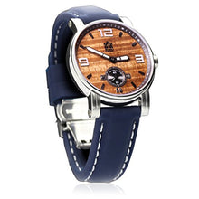 Load image into Gallery viewer, "The Waterman" - Hawaiian Koa Wood Watch (36MM, Chrome & Silicone)