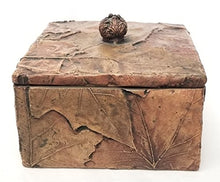 Load image into Gallery viewer, Russ Home Textured Leaf Box 6" W x 6" D x 4" H