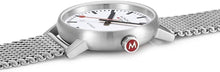 Load image into Gallery viewer, Mondaine Official Swiss Railways Automatic Watch EVO2 | White/Mesh Bracelet
