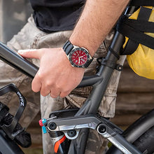 Load image into Gallery viewer, Luminox Pacific Diver Red Black Rubber Swiss Made Watch XS.3135
