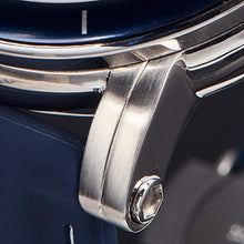 Load image into Gallery viewer, "The Waterman" Hawaiian Koa Wood Watch (47mm, Chrome & Silicone)