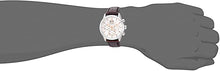 Load image into Gallery viewer, Bulova Classic Chronograph Mens Watch, Stainless Steel with Brown Leather Strap, Silver-Tone (Model: 96B309)