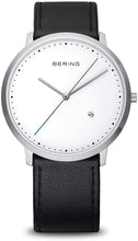 Load image into Gallery viewer, BERING Time | Unisex Slim Watch 11139-404 | 39MM Case | Classic Collection | Calfskin Leather Strap | Scratch-Resistant Sapphire Crystal | Minimalistic - Designed in Denmark