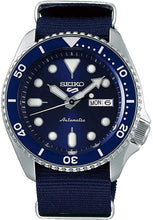 Load image into Gallery viewer, SEIKO SRPD87 5 Sports 24 - Jewel Automatic Watch - Blue/Stainless - Nylon
