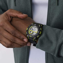 Load image into Gallery viewer, Armitron Men's 40/8284LGN Lime Green Accented Digital Chronograph Black Resin Strap Watch