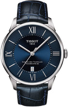 Load image into Gallery viewer, Tissot mens Chemin des Tourelles Stainless Steel Dress Watch Blue T0994071604800