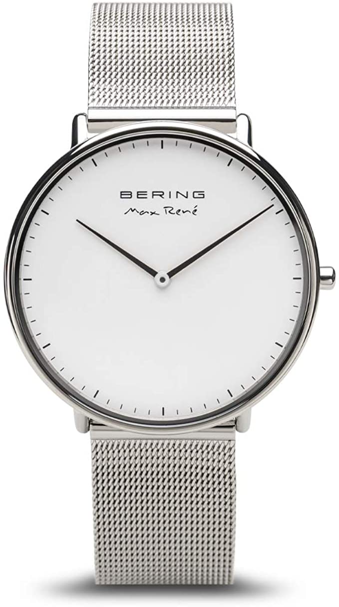 BERING Time | Men's Slim Watch 15738-004 | 38MM Case | Max René Collection | Stainless Steel Strap | Scratch-Resistant Sapphire Crystal | Minimalistic - Designed in Denmark