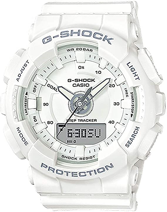 Casio Unisex Watch White Resin G-Shock S Series GMAS130-7A