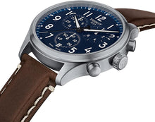 Load image into Gallery viewer, Tissot Men's Chrono XL Vintage 316L Stainless Steel case Swiss Quartz Watch with Leather Strap, Brown, 22 (Model: T1166171604200)