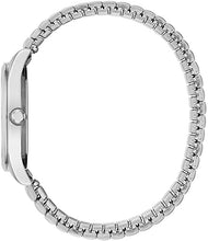 Load image into Gallery viewer, Caravelle Traditional Quartz Ladies Watch, Stainless Steel Silver-Tone Expansion, Silver-Tone (Model: 43M119)