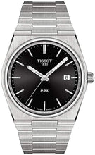 Load image into Gallery viewer, Tissot mens PRX 316L stainless steel case Dress Watch Grey T1374101105100