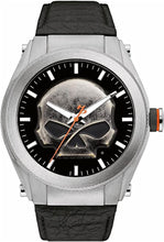 Load image into Gallery viewer, Harley-Davidson Men's Multi-Layer Willie G Skull Medallion Watch, Leather 76A156