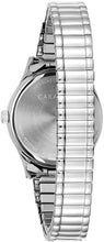 Load image into Gallery viewer, Caravelle Traditional Quartz Ladies Watch, Stainless Steel Silver-Tone Expansion, Silver-Tone (Model: 43M119)